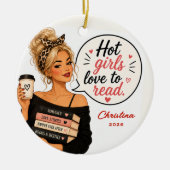 Seksuele Meisjes Liefhebben Lezen Ornament (Voorkant)