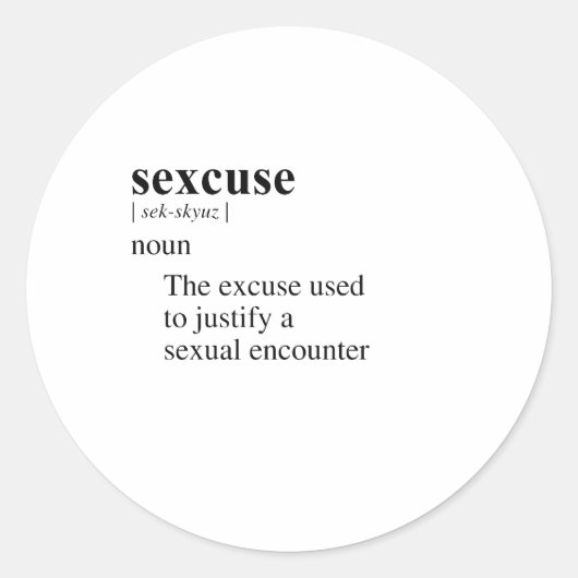 SEKSUUS RONDE STICKER (Voorkant)