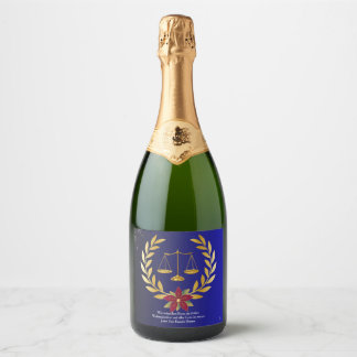 Sektflasche Weihnachtsgeschenk von Rechtsanwalt Sparkling Wijnetiket