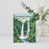Sekumpul Waterval Indonesië Briefkaart (Staand voorkant)