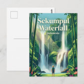 Sekumpul Waterval Indonesië Briefkaart (Voorkant / Achterkant)