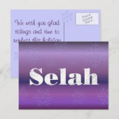 Selah Kerstkaart Feestdagenkaart (Voorkant / Achterkant)