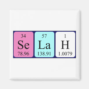 Selah periodieke table name magnet