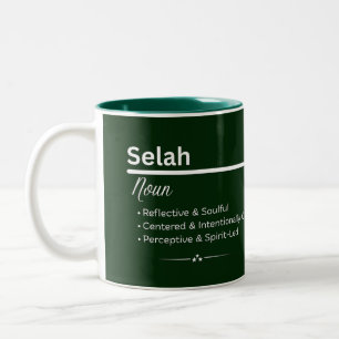 Selah Persoonlijke Naam Koffiemok Tweekleurige Koffiemok