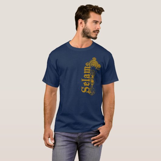 Selam - Hallo - in Gold T-shirt (Voorkant volledig)