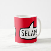 Selam. hallo in het Turks, Turkije, Türkiye Koffiemok (Voorkant rechts)