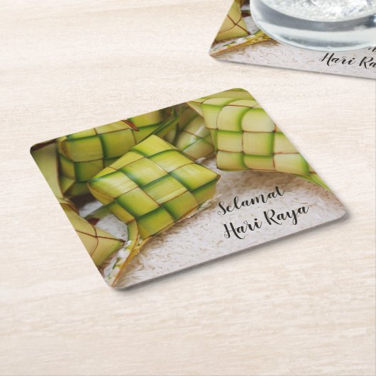 Selamat Hari Raya drink onderzetter (Schuin)
