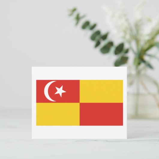 Selangor vlag briefkaart (Staand voorkant)