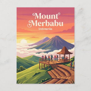 Selasar Pagi bij Mount Merbabu Indonesië Briefkaart