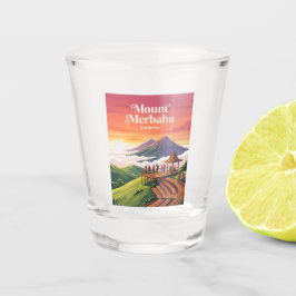 Selasar Pagi bij Mount Merbabu Indonesië Shot Glas