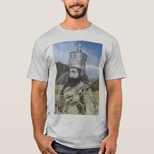 Selassie I Regenboog T-shirt (Voorkant)
