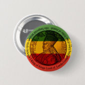 Selassie I Speld Ronde Button 5,7 Cm (Voorkant /achterkant)