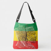 Selassie Menelik Large Cross Body Canvas tas (Voorkant)
