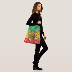 Selassie Menelik Large Cross Body Canvas tas