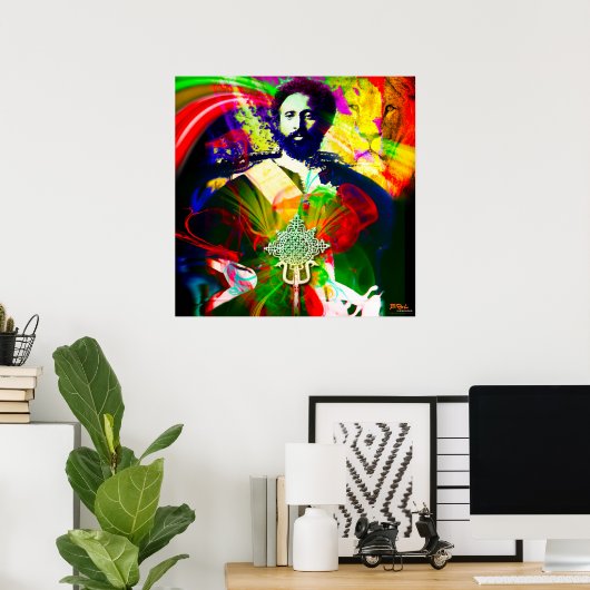 Selassie Poster (Thuiskantoor)