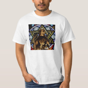 Selassie Star van David Background T-shirt