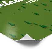 Selawik Lake Alaska kaart Perfect Poster (Hoek)