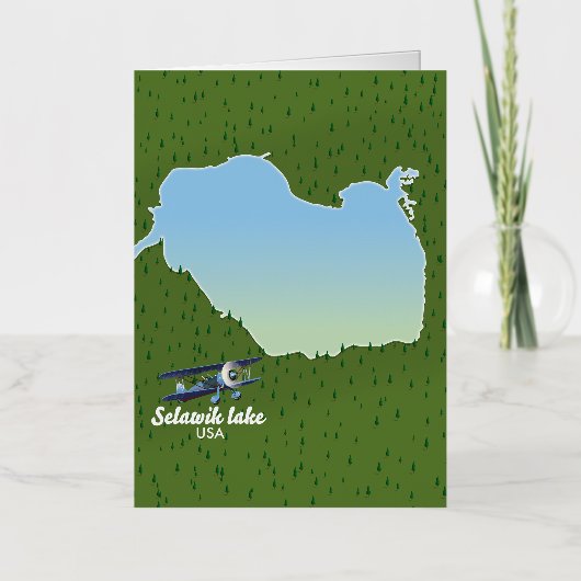 Selawik meer Alaska kaart (Voorkant)