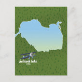 Selawik meer Alaska kaart (Voorkant)