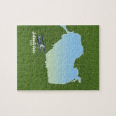 Selawik meer Alaska kaart Legpuzzel (Horizontaal)