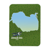 Selawik meer Alaska kaart Magneet (Verticaal)