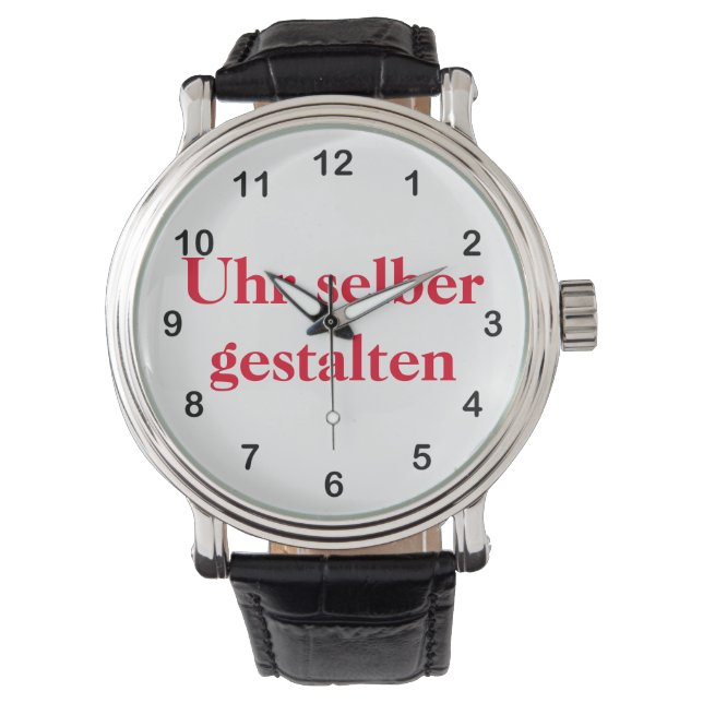 selber gestalten horloge (Voorkant)