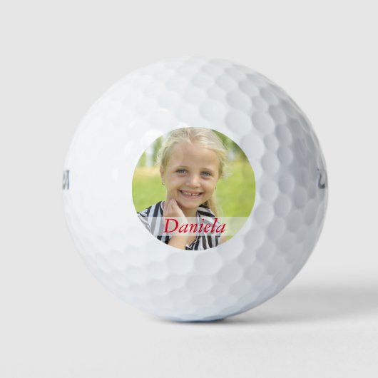 selber gestalten mit deinem Foto und Namen Golfballen (Voorkant)