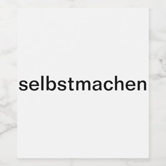 selbermachen wijn etiket (Enkel label)