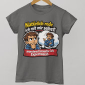 Selbstgespräch Humor Cartoon T-shirt