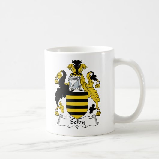 Selby Family Crest Koffiemok (Rechts)