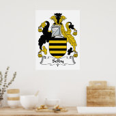 Selby Family Crest Poster (Keuken)