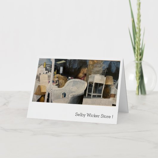 Selby Wicker Wenskaart Folie Wenskaart (Voorkant)