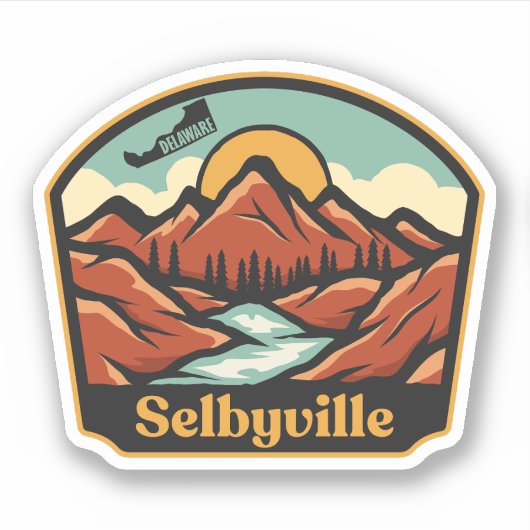 Selbyville, Delaware Sticker (Voorkant)