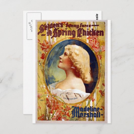 Selden's Funny Farce A Spring Chicken Briefkaart (Voorkant / Achterkant)