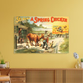 Selden's Funny Farce, een lentepick 2 Canvas Afdruk (Insitu (Woonkamer))