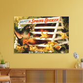 Selden's Funny Farce, een lentepick Canvas Afdruk (Insitu (Woonkamer))