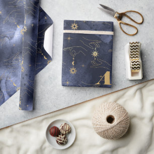 Selderfgoedfeest Tarot Card Hand Astrologer Cadeaupapier