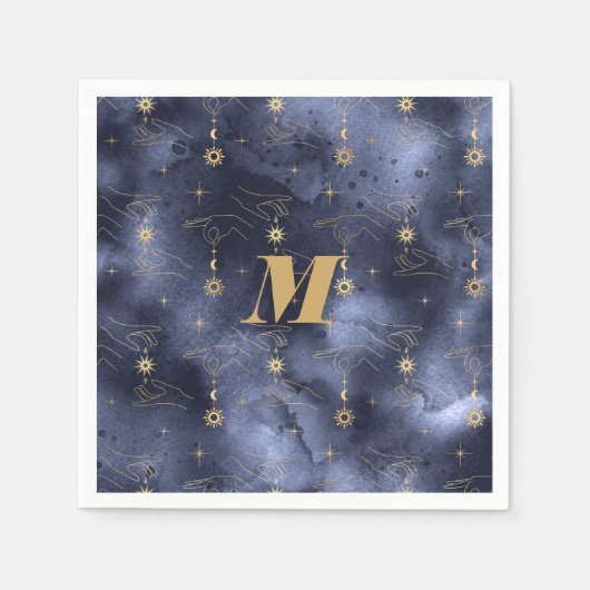 Selderfgoedfeest Tarot Card Hand Astrologer Servet (Voorkant)