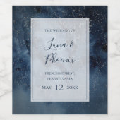 Selderfgoednachtveer met Lijst-weddenschapswindenl Wijn Etiket (Enkel label)