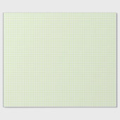 Selderij Groen | Wit Gingham inpakpapier (Vlak)