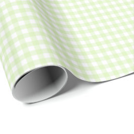 Selderij Groen | Wit Gingham inpakpapier