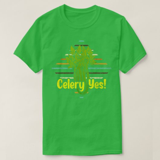 Selderij Ja Funny Vegetable Gardener 341 T-shirt (Design voorkant)