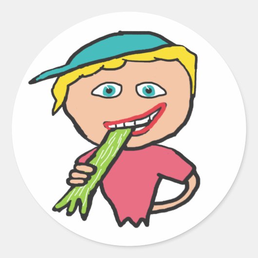 Selderij Ronde Sticker (Voorkant)