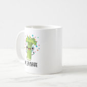 Selderijbont Funny Veggie Celery Pun Koffiemok (Voorkant links)