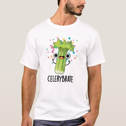 Selderijbont Funny Veggie Celery Pun T-shirt (Voorkant)