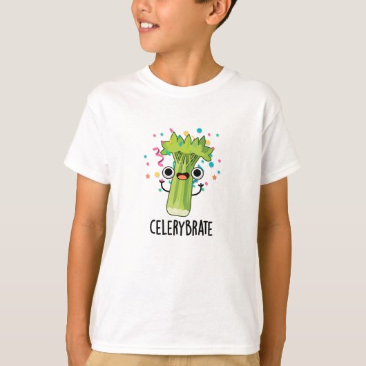 Selderijbont Funny Veggie Celery Pun T-shirt (Voorkant)