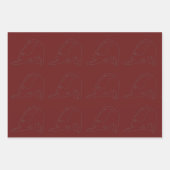 Selderijobjecten, maan, zon, kat, sterburst inpakpapier vel (Voorkant 2)