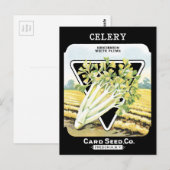 Selderijpakket  groenten Fredonia NY Briefkaart (Voorkant / Achterkant)