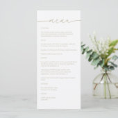Selderijpoeder · Modern minimalistisch script brui Menu (Staand voorkant)