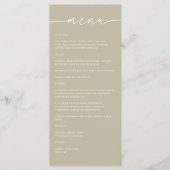 Selderijpoeder · Modern minimalistisch script brui Menu (Voorkant)